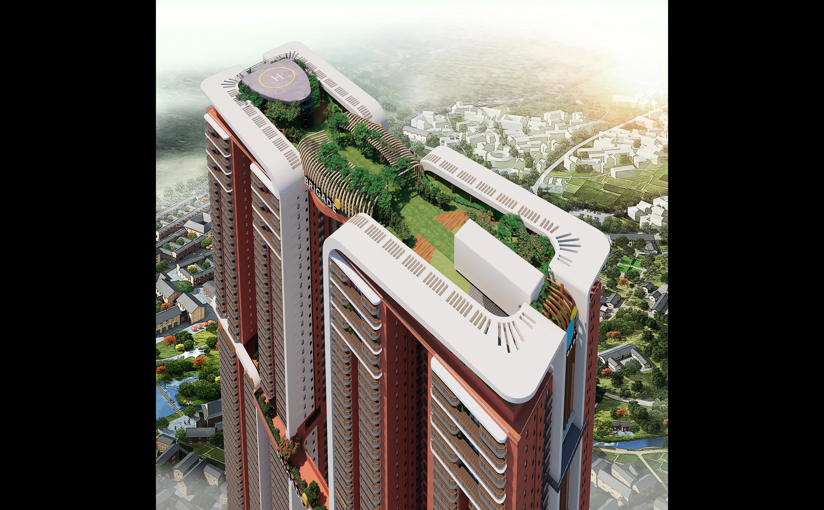 Brigade Gateway Night View